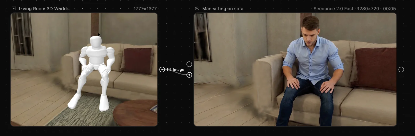 3D Viewport Directly Driving Video